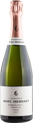 58,95 € 免费送货 | 玫瑰气泡酒 Marc Hébrart Premier Cru Rose 香槟 A.O.C. Champagne 香槟酒 法国 Pinot Black, Chardonnay 瓶子 75 cl