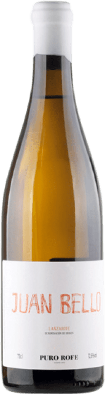 49,95 € Бесплатная доставка | Белое вино Puro Rofe Juan Bello Blanco D.O. Lanzarote Канарские острова Испания Malvasía, Listán White бутылка 75 cl