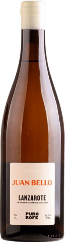 48,95 € Бесплатная доставка | Белое вино Puro Rofe Juan Bello D.O. Lanzarote Канарские острова Испания Malvasia — Мальвасия, Listán — Листан 75 cl