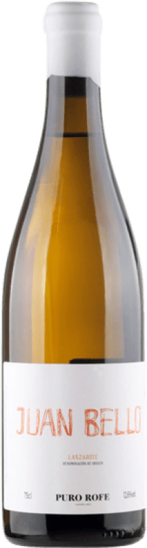 52,95 € Spedizione Gratuita | Vino bianco Puro Rofe Juan Bello Blanco D.O. Lanzarote Isole Canarie Spagna Malvasía, Listán Bianco Bottiglia 75 cl