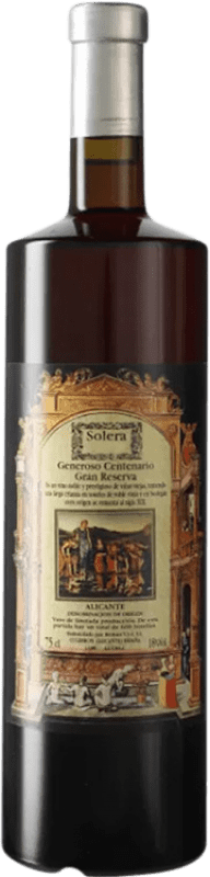 218,95 € Free Shipping | Fortified Wine Culebron. Brotons Centenario 1880 Solera D.O. Alicante Valencian Community Spain Monastrell Bottle 75 cl