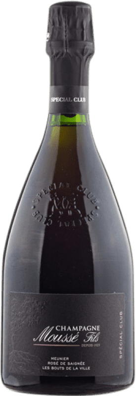 97,95 € Free Shipping | Rosé sparkling Cédric Moussé Spécial Club Rosé de Saignée A.O.C. Champagne Champagne France Pinot Meunier Bottle 75 cl