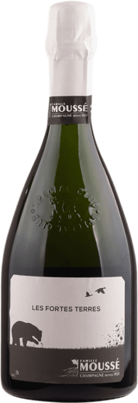 125,95 € Бесплатная доставка | Белое игристое Cédric Moussé Les Fortes Terres A.O.C. Champagne шампанское Франция Pinot Meunier бутылка 75 cl