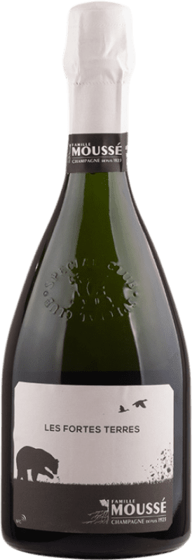 112,95 € Envio grátis | Espumante branco Cédric Moussé Les Fortes Terres A.O.C. Champagne Champagne França Pinot Meunier Garrafa 75 cl