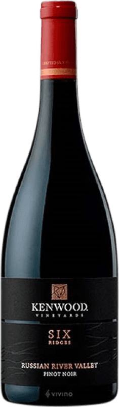 45,95 € Free Shipping | Red wine Kenwood Six Ridges A.V.A. Sonoma Valley California United States Pinot Black Bottle 75 cl