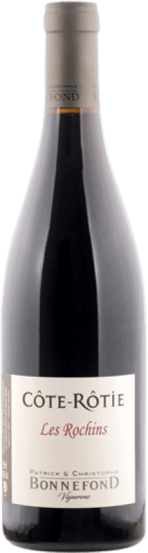 86,95 € 免费送货 | 红酒 Domaine Bonnefond Les Rochins A.O.C. Côte-Rôtie 罗纳 法国 Syrah 瓶子 75 cl