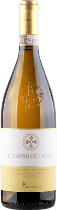 27,95 € Spedizione Gratuita | Vino bianco Cantine Belisario Cambrugiano Riserva D.O.C.G. Verdicchio di Matelica Riserva Marche Italia Verdicchio Bottiglia 75 cl