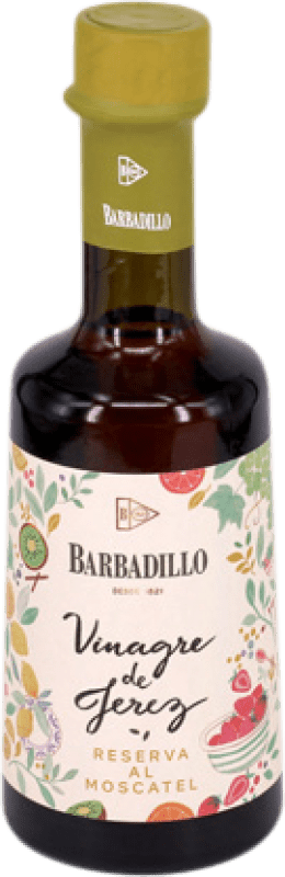 8,95 € Spedizione Gratuita | Aceto Barbadillo Jerez Riserva Andalusia Spagna Moscato Giallo Piccola Bottiglia 25 cl