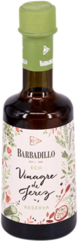 10,95 € Spedizione Gratuita | Aceto Barbadillo Jerez Ecológico Andalusia Spagna Piccola Bottiglia 25 cl