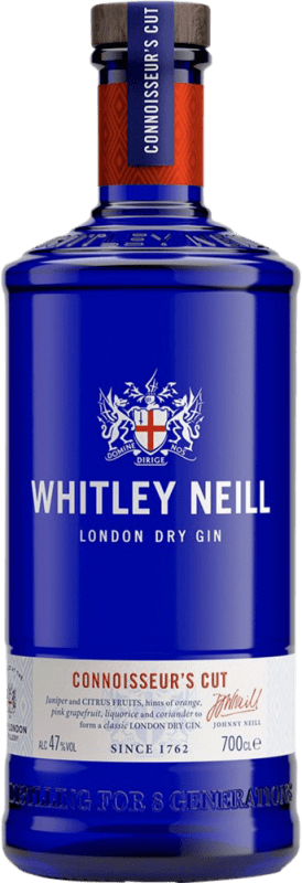 39,95 € 免费送货 | 金酒 Gin Whitley Neill Connoisseur's Cut 英国 70 cl Citrus — 柑橘, Orange — 橙子, Grapefruit — 葡萄柚