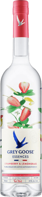 63,95 € 免费送货 | 伏特加 Grey Goose Essences Strawberry & Lemongrass 法国 瓶子 70 cl