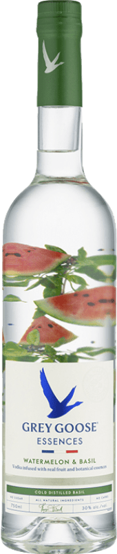 64,95 € Kostenloser Versand | Wodka Grey Goose Essences Frankreich 70 cl Basil — Basilikum, Watermelon — Wassermelone