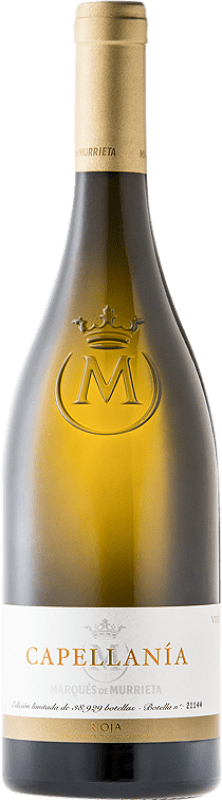 105,95 € Envío gratis | Vino blanco Marqués de Murrieta Capellanía Reserva D.O.Ca. Rioja España Viura Botella 75 cl