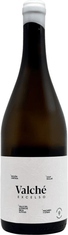 27,95 € Бесплатная доставка | Красное вино Monastrell Valché Excelso D.O. Bullas Испания Macabeo — Макабео 75 cl