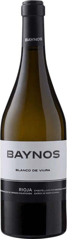 75,95 € Free Shipping | White wine Mauro Baynos Blanco D.O.Ca. Rioja Spain Viura Bottle 75 cl