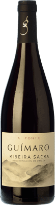 32,95 € Envío gratis | Vino tinto Guímaro A Ponte D.O. Ribeira Sacra Galicia España Mencía, Brancellao, Merenzao, Caíño Blanco Botella 75 cl