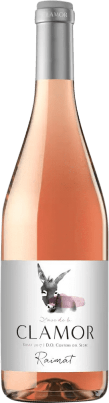 7,95 € 免费送货 | 玫瑰酒 Raimat Clamor Rosado D.O. Costers del Segre 西班牙 Tempranillo, Merlot, Syrah, Cabernet Sauvignon 瓶子 75 cl