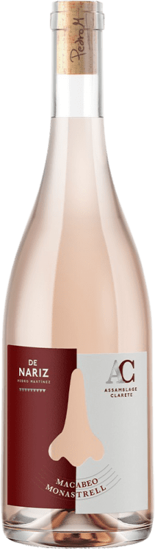 13,95 € Envoi gratuit | Vin Rosé De Nariz Clarete Monastrell Macabeo Espagne Monastrell, Macabeo — Macabeu Bouteille 75 cl