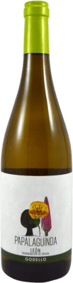 8,95 € Spedizione Gratuita | Vino bianco Ángel Peláez Fernández Papalaguinda D.O. Tierra de León Castilla y León Spagna Godello Bottiglia 75 cl