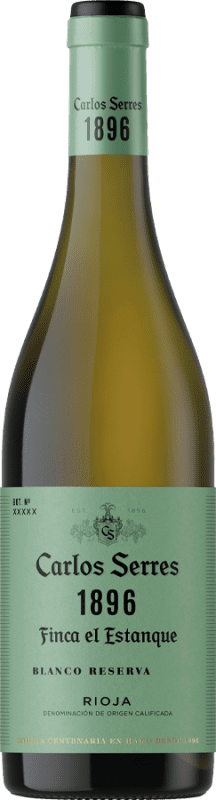 22,95 € 送料無料 | 白ワイン Carlos Serres 1896 Finca el Estanque 予約 D.O.Ca. Rioja ラ・リオハ スペイン Viura ボトル 75 cl