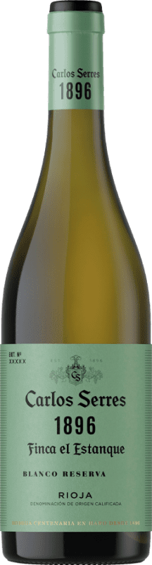 33,95 € Free Shipping | White Wine Carlos Serres 1896 Finca el Estanque Reserve — Aged D.O.Ca. Rioja The Rioja Spain Viura Bottle 75 cl
