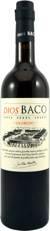 22,95 € Бесплатная доставка | Крепленое вино Dios Baco Oloroso D.O. Jerez-Xérès-Sherry Андалусия Испания Palomino Fino бутылка 75 cl