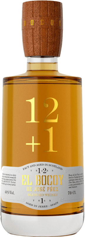 61,95 € Envio grátis | Whisky Blended Dios Baco El Bocoy de José Páez 12 más 1 Espanha 13 Anos 70 cl