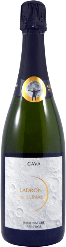 9,95 € Envío gratis | Espumoso blanco Ladrón de Lunas Prestige Brut Nature D.O. Cava Cataluña España Macabeo, Chardonnay Botella 75 cl