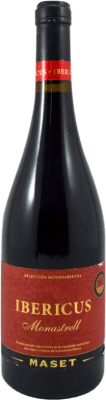 14,95 € 免费送货 | 红酒 Maset Ibericus 西班牙 Monastrell 瓶子 75 cl