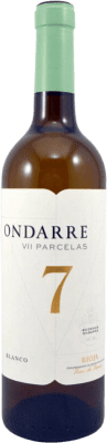 7,95 € Envoi gratuit | Vin blanc Ondarre 7 Parcelas Blanco D.O.Ca. Rioja La Rioja Espagne Tempranillo Blanc Bouteille 75 cl