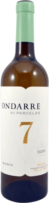 7,95 € Бесплатная доставка | Белое вино Ondarre 7 Parcelas Blanco D.O.Ca. Rioja Ла-Риоха Испания Tempranillo White бутылка 75 cl
