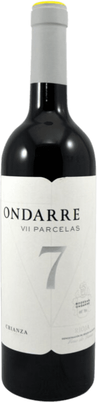 10,95 € Бесплатная доставка | Красное вино Ondarre 7 Parcelas старения D.O.Ca. Rioja Ла-Риоха Испания Tempranillo, Mazuelo бутылка 75 cl