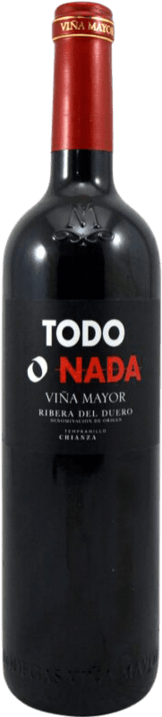 16,95 € Free Shipping | Red wine Viña Mayor Todo o Nada Aged D.O. Ribera del Duero Castilla y León Spain Tempranillo Bottle 75 cl