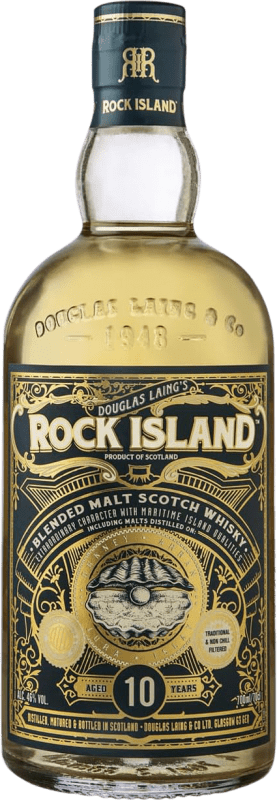 46,95 € Envoi gratuit | Whisky Blend Douglas Laing's Rock Island Royaume-Uni 10 Ans 70 cl