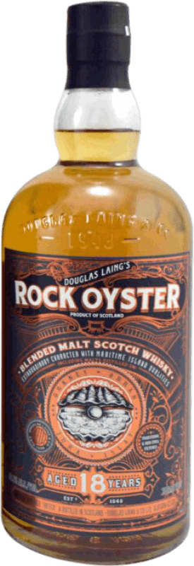 151,95 € Kostenloser Versand | Whiskey Blended Douglas Laing's Rock Oyster Großbritannien 18 Jahre Flasche 70 cl