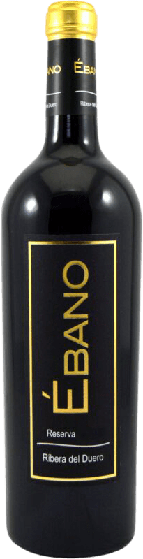 19,95 € 免费送货 | 红酒 Ébano 预订 D.O. Ribera del Duero 卡斯蒂利亚莱昂 西班牙 Tempranillo 瓶子 75 cl