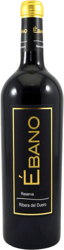 15,95 € Spedizione Gratuita | Vino Rosso Ébano Riserva D.O. Ribera del Duero Castilla y León Spagna Tempranillo 75 cl
