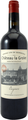 21,95 € 免费送货 | 红酒 Famille Hubert La Grolet Origines A.O.C. Côtes de Bourg 法国 Merlot, Cabernet Sauvignon, Cabernet Franc, Malbec 瓶子 75 cl
