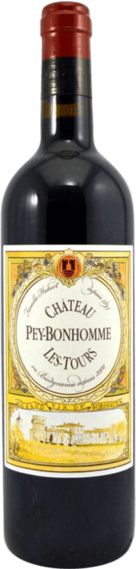 17,95 € Envío gratis | Vino tinto Famille Hubert Peybonhomme Les Tours A.O.C. Bordeaux Burdeos Francia Merlot, Cabernet Franc, Malbec Botella 75 cl