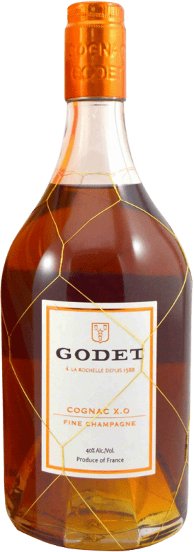 96,95 € Envío gratis | Coñac Godet XO A.O.C. Cognac Francia Botella 70 cl