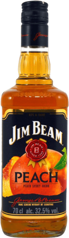 22,95 € Бесплатная доставка | Виски Бурбон Jim Beam Peach Соединенные Штаты бутылка 70 cl