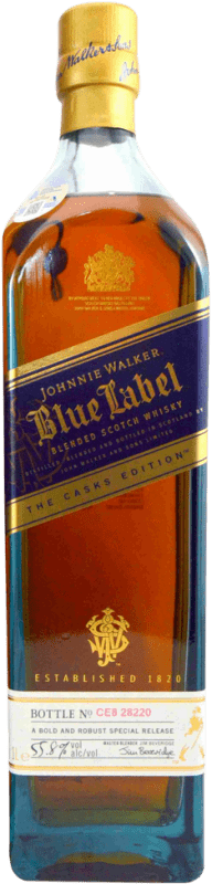 383,95 € 免费送货 | 威士忌混合 Johnnie Walker Blue Label The Cask Edition 英国 瓶子 1 L