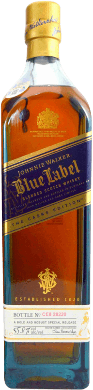 383,95 € Kostenloser Versand | Whiskey Blended Johnnie Walker Blue Label The Cask Edition Großbritannien Flasche 1 L