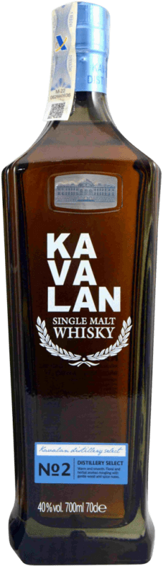 74,95 € Spedizione Gratuita | Whisky Single Malt Kavalan Select Nº 2 Taiwan Bottiglia 70 cl