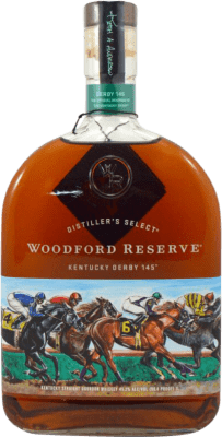 66,95 € Envio grátis | Whisky Bourbon Woodford Derby Edition Reserva Kentucky Estados Unidos Garrafa 70 cl