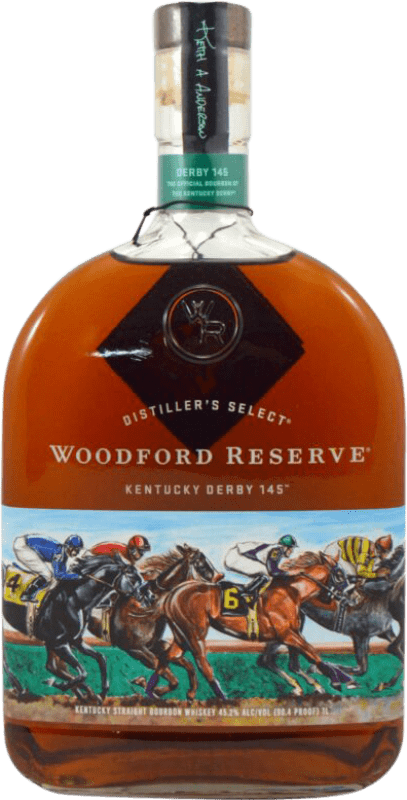 66,95 € Spedizione Gratuita | Whisky Bourbon Woodford Derby Edition Riserva Kentucky stati Uniti Bottiglia 70 cl