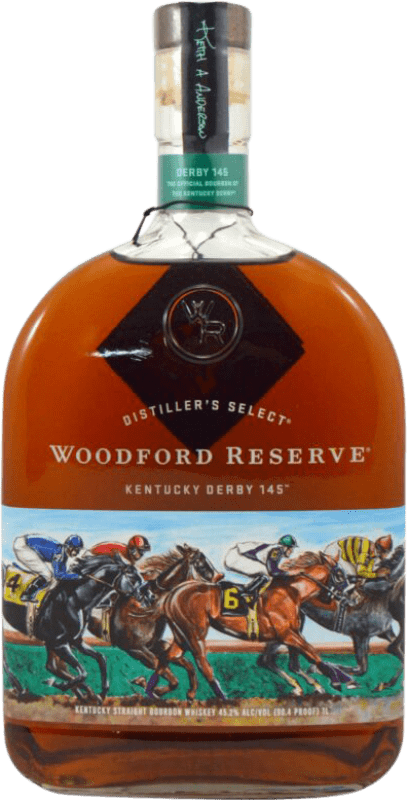 66,95 € Envío gratis | Whisky Bourbon Woodford Derby Edition Reserva Kentucky Estados Unidos Botella 70 cl