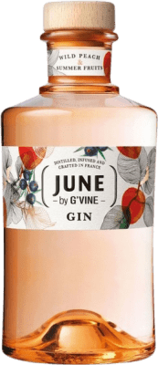 29,95 € Бесплатная доставка | Джин G'Vine June Wild Peach & Summer Fruits Gin Франция бутылка 70 cl