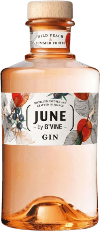 29,95 € Бесплатная доставка | Джин G'Vine June Wild Peach & Summer Fruits Gin Франция бутылка 70 cl