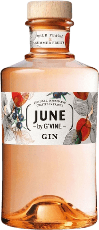 34,95 € 免费送货 | 金酒 Gin G'Vine June Summer 法国 70 cl Peach — 桃子, Fruit Mix — 水果混合